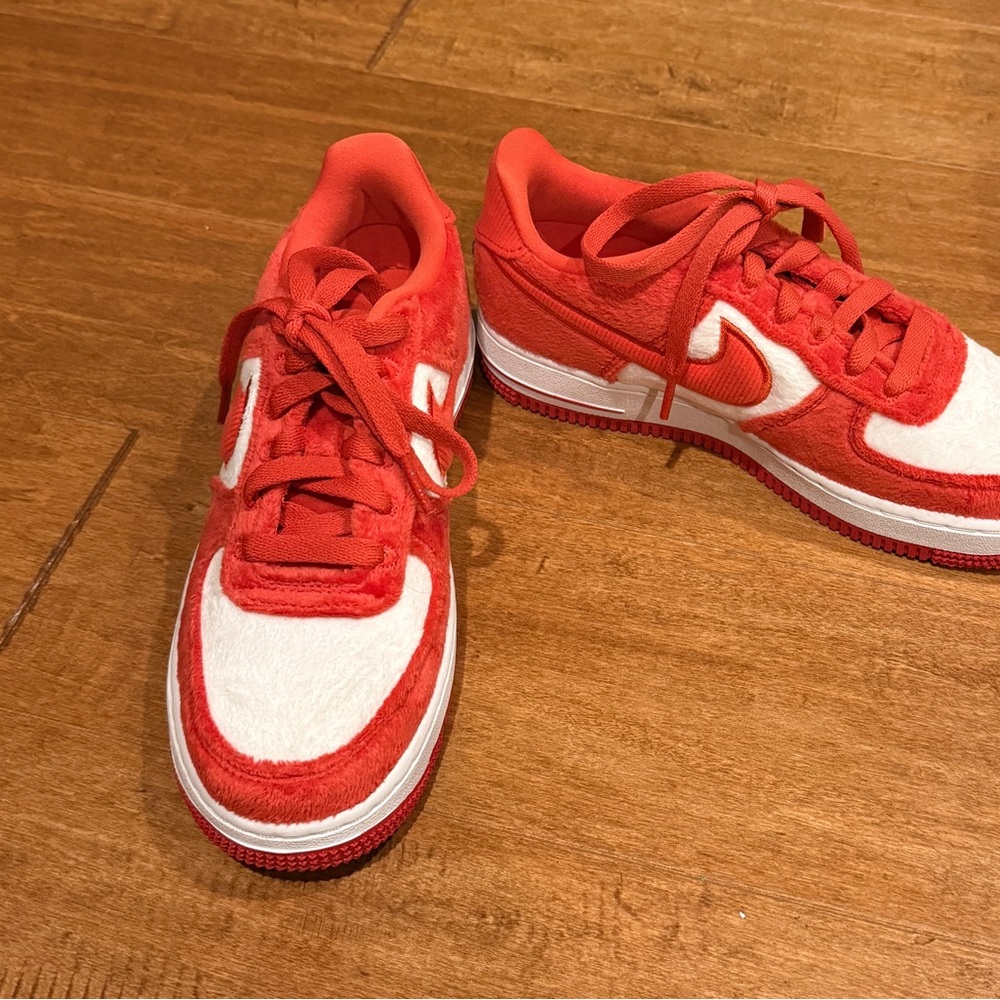 Nike Red and White Athletic Shoes